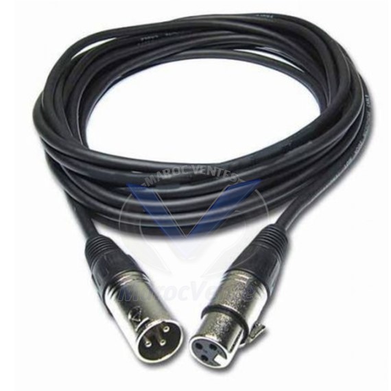 CABLE AUDIO XLR 10M MALE FEMELLE XLR 10M MALE FEMELLE
